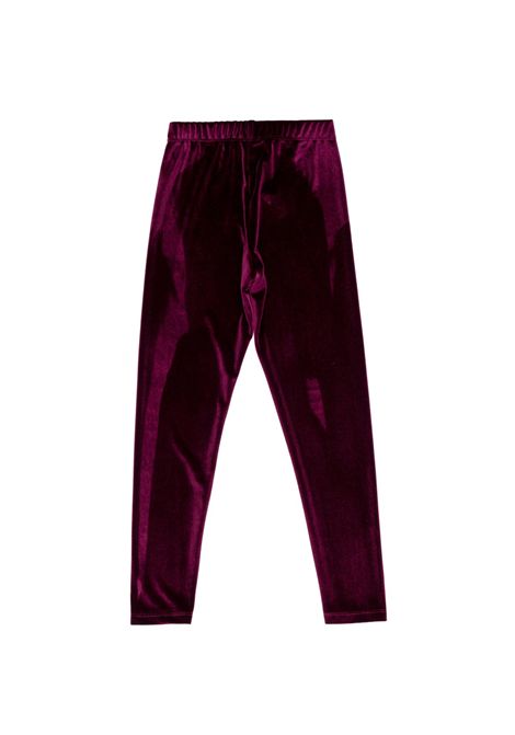Leggings in velluto Lù-Lù BY MISS GRANT | LL4688MAGENTA